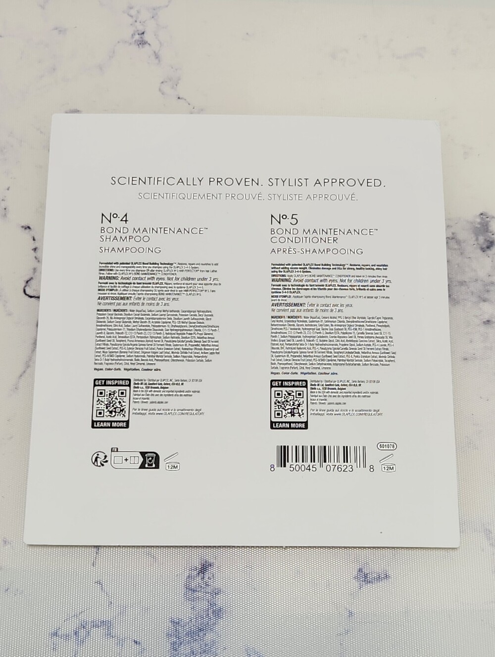 Olaplex No 4/ No 5 Shampoo Conditioner Foil Packet Set 10mL/.34 oz Travel - Picture 3 of 3
